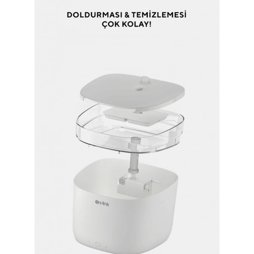SL-22 1.9 Litre Wifi Smart Mini Pro Tuya Pet Fountain/ Kedi Köpek Su Kabı
