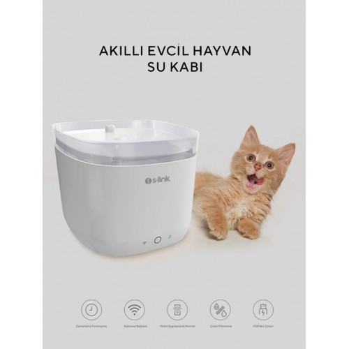 SL-22 1.9 Litre Wifi Smart Mini Pro Tuya Pet Fountain/ Kedi Köpek Su Kabı