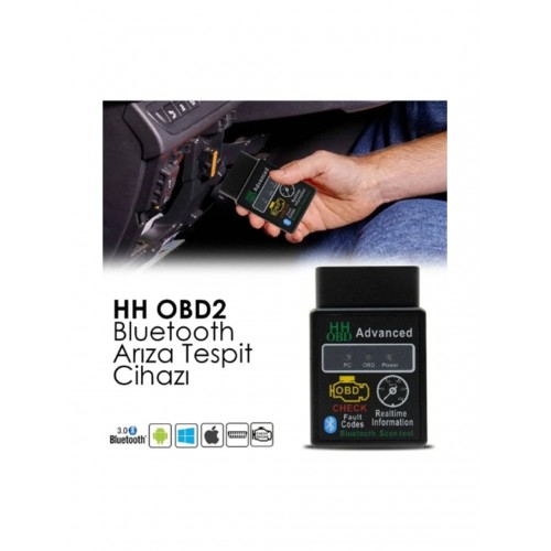 Obd2 Araç Arıza Tespit Cihazı- Bluetooth Check-Up Silme Cihazı Ios/android Uyumlu