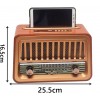 CM-2868 Ahşap Nostaljik Görünümlü Bluetoothlu Radyo Usb-Sd Card Mp3 Çalar Radyo Müzik Çalar