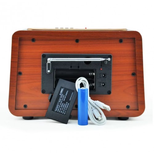 CM-2868 Ahşap Nostaljik Görünümlü Bluetoothlu Radyo Usb-Sd Card Mp3 Çalar Radyo Müzik Çalar