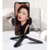 Siyah Mini Telefon Tripodu Masaüstü Monopod Ayaklı 360° Tripod - Yatay veya Dikey Kullanım