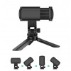 Siyah Mini Telefon Tripodu Masaüstü Monopod Ayaklı 360° Tripod - Yatay veya Dikey Kullanım