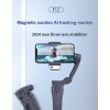 3 Eksenli F12 Gimbal Sabitleyici Takip Vlog Kiti AkıllI Hareketli Çekim Sabitleyici Işıklı