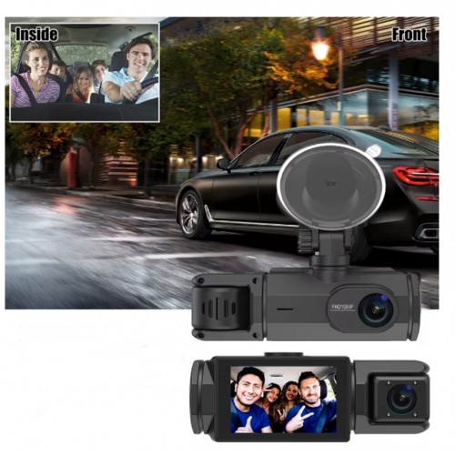 S-2 1080p Araç içi Kamera 3 Kameralı ( Ön Görüş-Geri görüş - İç veya Yan Görüş ) Gece Görüş