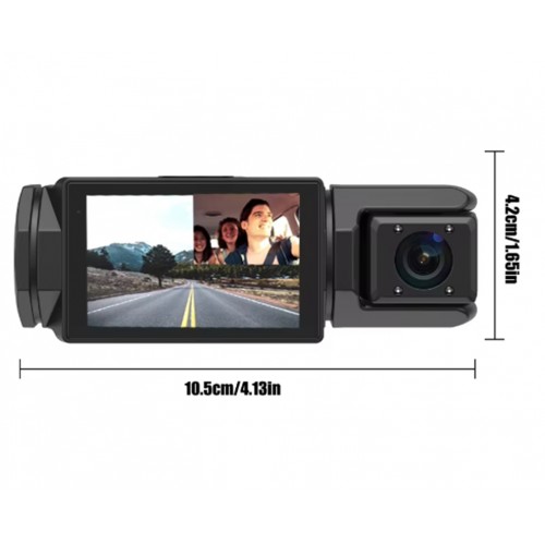 S-2 1080p Araç içi Kamera 3 Kameralı ( Ön Görüş-Geri görüş - İç veya Yan Görüş ) Gece Görüş