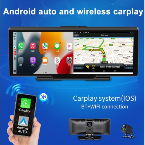 H18C Ekranlı Carplay Apple Android Uyumlu 10.26 inç 4K Görüntü Arka/Ön Görüş Kameralı Android Oto