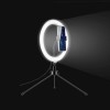 Tripodlu Youtuber Selfie Led Işıklı Masaüstü Tripod 10 Inç(26 CM) Kuaför Makyaj Işığı Tiktok Işığı 9 Farklı Yanma Modu