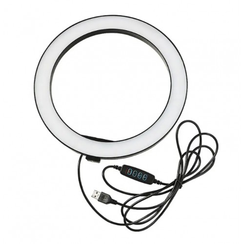 Tripodlu Youtuber Selfie Led Işıklı Masaüstü Tripod 10 Inç(26 CM) Kuaför Makyaj Işığı Tiktok Işığı 9 Farklı Yanma Modu