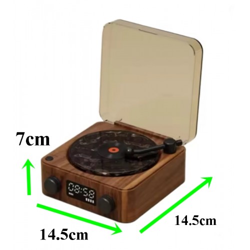 Mini Pikap Görünümlü Nostaljik Bluetooth Hoparlör - Gece Lambası BT-SD-AUX + Dalga Sesi Modu