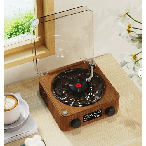 Mini Pikap Görünümlü Nostaljik Bluetooth Hoparlör - Gece Lambası BT-SD-AUX + Dalga Sesi Modu