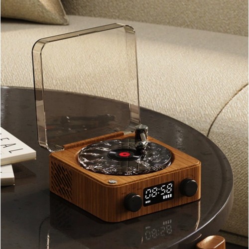 Mini Pikap Görünümlü Nostaljik Bluetooth Hoparlör - Gece Lambası BT-SD-AUX + Dalga Sesi Modu