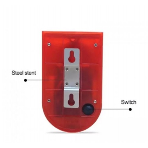 G01 Bağ Bahçe Arazi Şantiye Için Güneş Enerjili Uyarı Işıklı 129 Desibel Domuz Kovucu Sesli Alarm