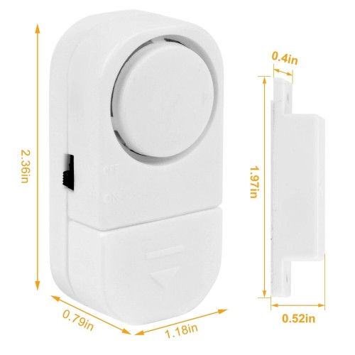1 adet 90 dB Kablosuz Alarm Sistemi Kapı Pencere Alarmı Ev Güvenlik Cihazı