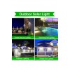 100 led Güneş Enerjili Solar Lamba - Solar sokak lambası - Bahçe Lambası- 3 Mod Hareket ve KAranlık sensörlü