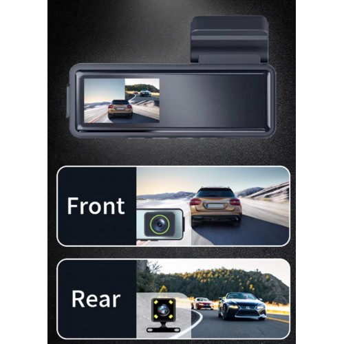 K902 1080p Full HD 1,47 inç Wifi Araç içi Kamera - Ön-Arka 2 Kameralı Araç Kamerası