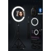Bluetooth Kumandalı 210 cm Tripod Telefon Tutuculu Selfie Çubuğu Telefon, Kamera ve Lamba Tripodu