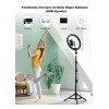 10" LED Lamba 210cm Tripodlu Youtuber Video Selfie Stüdyo Makyaj Tiktok Işığı Ring Light 3 Renk Işık