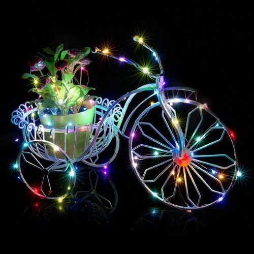 Pilli RGB Led Işık 5 Metre Iç & Dış Mekan Parti Dekor Kutlama Işığı Renkli Led Dekorasyon