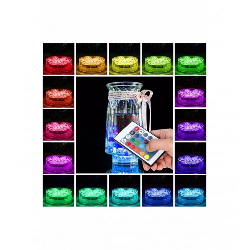 Su Geçirmez Akvaryum Su Üstü Kumandalı Dekoratif Led Aydınlatma Rgb Kumandalı