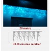 20 Metre Saçaklı Led Işık 8 animasyonlu ' Birbirine eklenebilir ' ( Dubleks ve Villa Merdiven Ledi ) TURKUAZ RENK