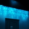 20 Metre Saçaklı Led Işık 8 animasyonlu ' Birbirine eklenebilir ' ( Dubleks ve Villa Merdiven Ledi ) TURKUAZ RENK