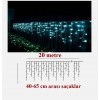 20 Metre Saçaklı Led Işık 8 animasyonlu ' Birbirine eklenebilir ' ( Dubleks ve Villa Merdiven Ledi ) TURKUAZ RENK