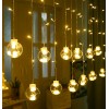 Dekoratif Top Ledli Saçaklı Led Işık – 8 Animasyonlu Eklenebilir Fişli Günışığı Ampul Led Aydınlatma
