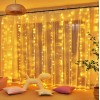  300 Ledli 15 Sarkıt Perde Led Işık-8 Fonksiyon, 3x3 Metre Günışığı Ledli Saçak Ledi