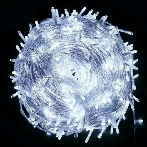 100 Metre Led Işık Beyaz Led Süper Parlak Rüya LED 8 Animasyonlu Cafe Restorant Parti YIlbaşı Özel Gün