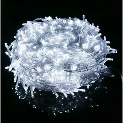 100 Metre Led Işık Beyaz Led Süper Parlak Rüya LED 8 Animasyonlu Cafe Restorant Parti YIlbaşı Özel Gün