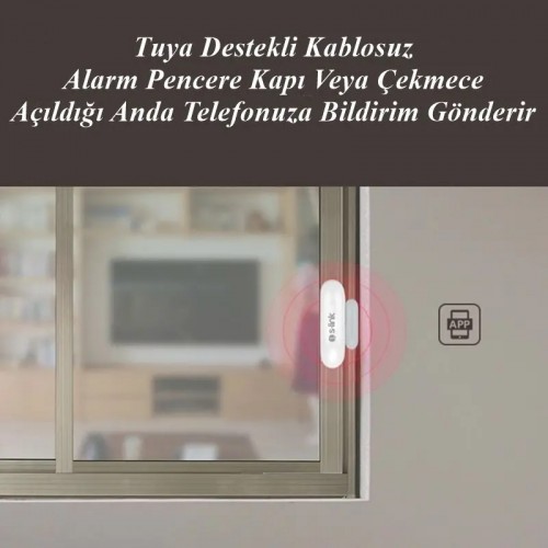 SL-EG01 Kablosuz Kapı Pencere Manyetik Sensörü S-Link Swapp Tuya Destekli