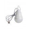 1 metre USB Kablolu 5 Volt 5 Watt Ampul - ( USB GİRİşİNE TAKILIR ) POWRBANK ve Güneş Enerjili Solar Sistem Uyumlu Ampül