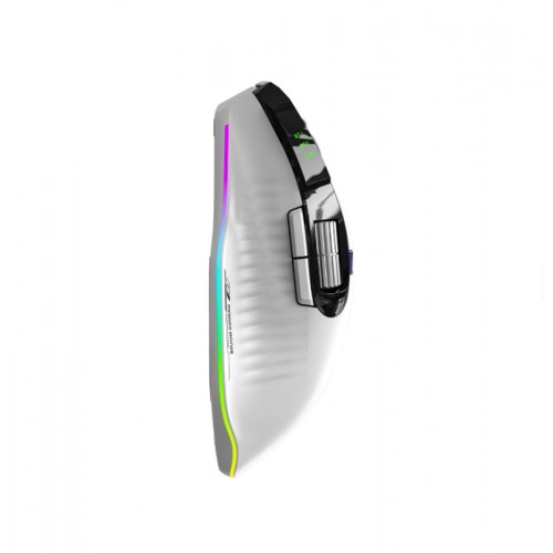 GWH-101 Şarjlı BT+2.4GHZ 12000Dpı Ultra Hafif Şarjlı Kablosuz Oyuncu Mouse Oyuncu Faresi BEYAZ