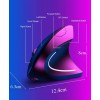 W925 2.4Ghz Kablosuz Ergonomik Dikey Mouse (Ledli) 1000/1200/1600 Dpı