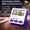 ZK-2206 Mıknatıslı Kronometre İleri ve Geri Sayım Özellikli Beyaz-Mor Çift renk