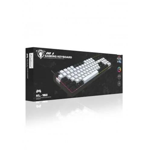 KL-160 Anti-Ghost Blue Switch Gaming Mekanik Klavye 20 Animasyonlu RGB LED