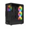 X-RACER 600W Psu'lu Temperli Camlı 4*12cm RGB Fan Mid-Tower Gaming Oyuncu Kasası