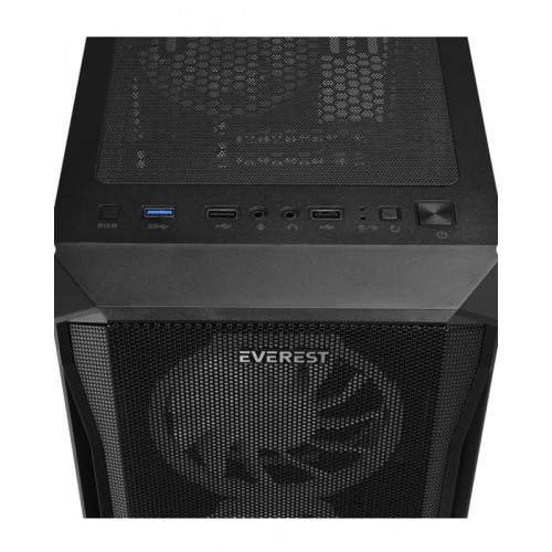 X-RACER 600W Psu'lu Temperli Camlı 4*12cm RGB Fan Mid-Tower Gaming Oyuncu Kasası