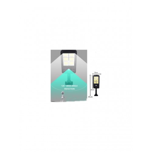 3 Modlu Cob LED Solar Güneş Enerjili Sokak Lambası Bahçe Aydınlatması