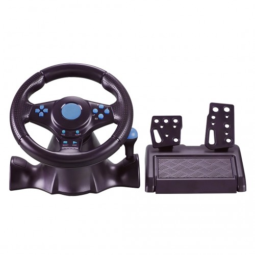 Oyun Direksiyon Seti Gaz Pedali dahil 90° Döndürülebilir Direksiyon / Titreşimli Ps2/Ps3/xbox bilgisayar uyumlu