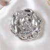 Gül Tasarımlı Çanta/Cep Aynası - Katlanabilir, Mini Boy, Taşınabilir, Makyaj Aynası, 6cm