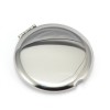 Yuvarlak Metal Cep Aynası - Katlanabilir, Çift Taraflı, Mini Makyaj Aynası, 6 cm