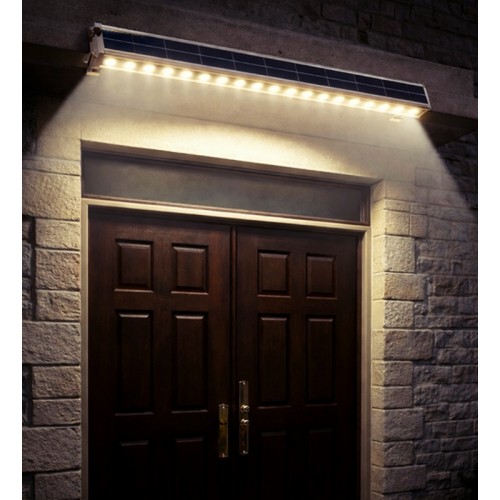 100cm Güneş Enerjili Solar Led Lamba - 24 Ledli Duvar Lambası - Büyük SOLAR Aplik - WallWasher Led