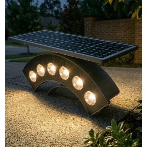 Günışığı Ledli Ağaç Çim Solar Bahçe Aydınlatması - Güneş Enejisi Ledli Bahçe Lambası - Solar Saplamalı
