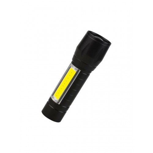 Süper Parlak 3 Fonksiyonlu USB Şarjlı Flaşörlü LED El Feneri Acil Durum-Kamp Feneri 5W Polis Feneri