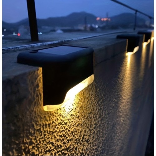 4 adet LED Karanlık Sensörlü Merdiven & Bahçe & balkon Aydınlatma – Yağmur Geçirmez Dış Mekan