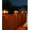 2 Adet Set Üstü Güneş Enerjili Dekoratif Bahçe Aydınlatma | LED Yağmur Geçirmez Çit & Balkon Lambası