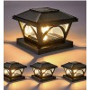 2 Adet Set Üstü Güneş Enerjili Dekoratif Bahçe Aydınlatma | LED Yağmur Geçirmez Çit & Balkon Lambası