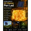 Güneş enerjili 200 LED peri ışık, bahçe ve Balkon dekorasyon için aydınlatma 22 Metre Solar Led